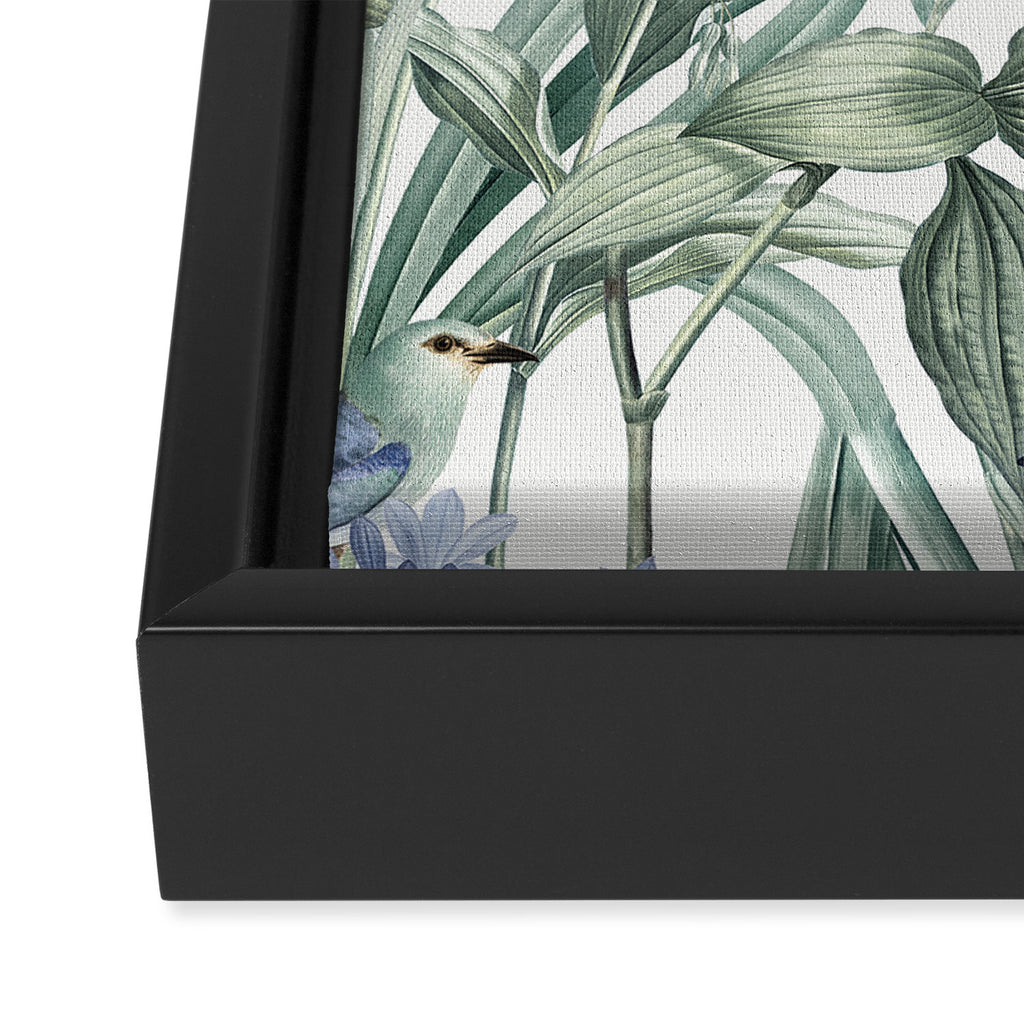 Beautiful Wildlife Garden Floral Framed Canvas Print Gallery Image 3