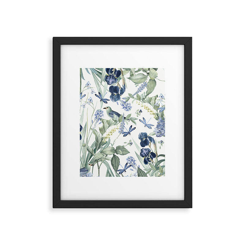 Beautiful Wildlife Garden Floral Framed Art Print Gallery Image 6