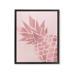 Big Pineapple in Pink Framed Canvas Print Gallery Image 8