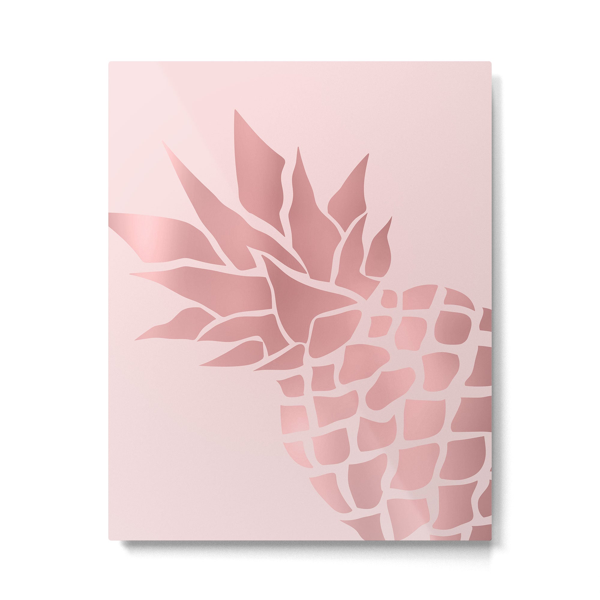 Big Pineapple in Pink Metal Print Gallery Image 6