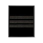 Black and Ivory Ethnic Spotted Striped Framed Canvas Print Gallery Image 8
