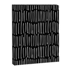 Black and White Minimal Stripe Canvas Print Gallery Image 8