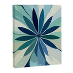 Blooming in Floral Blue and Green Canvas Print Gallery Image 8