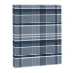 Blue Plaid Pattern, Geometric Art Canvas Print Gallery Image 8