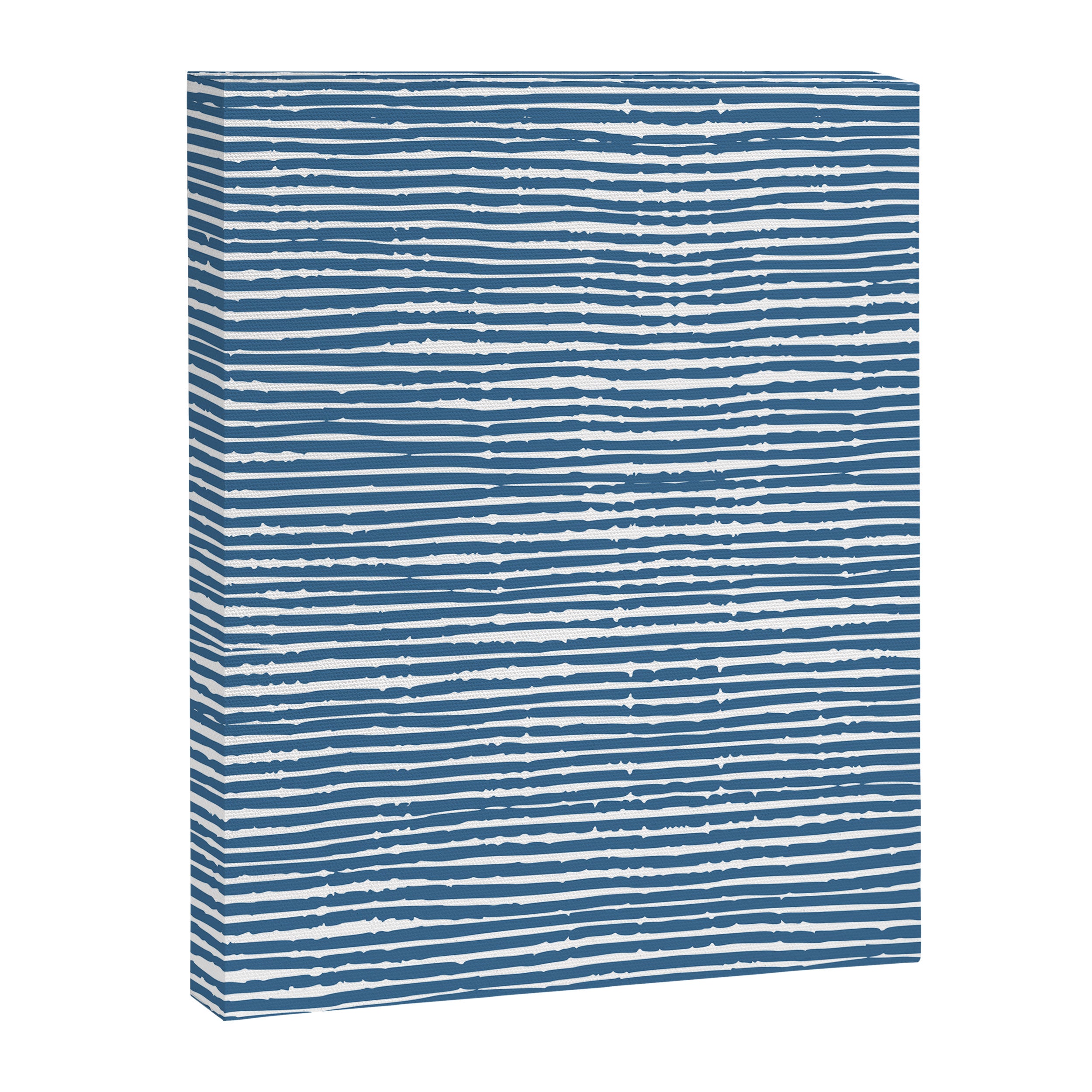 Blue Striped Abstract Pattern Canvas Print Gallery Image 8