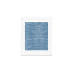 Blue Striped Abstract Pattern Art Print Gallery Image 1