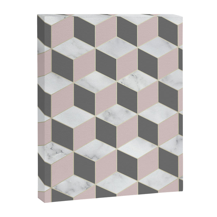Blush Marble Cube Canvas Print Gallery Image 1