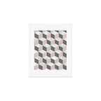 Blush Marble Cube Art Print Gallery Image 1