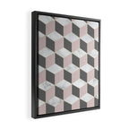 Blush Marble Cube Framed Canvas Print Gallery Image 2