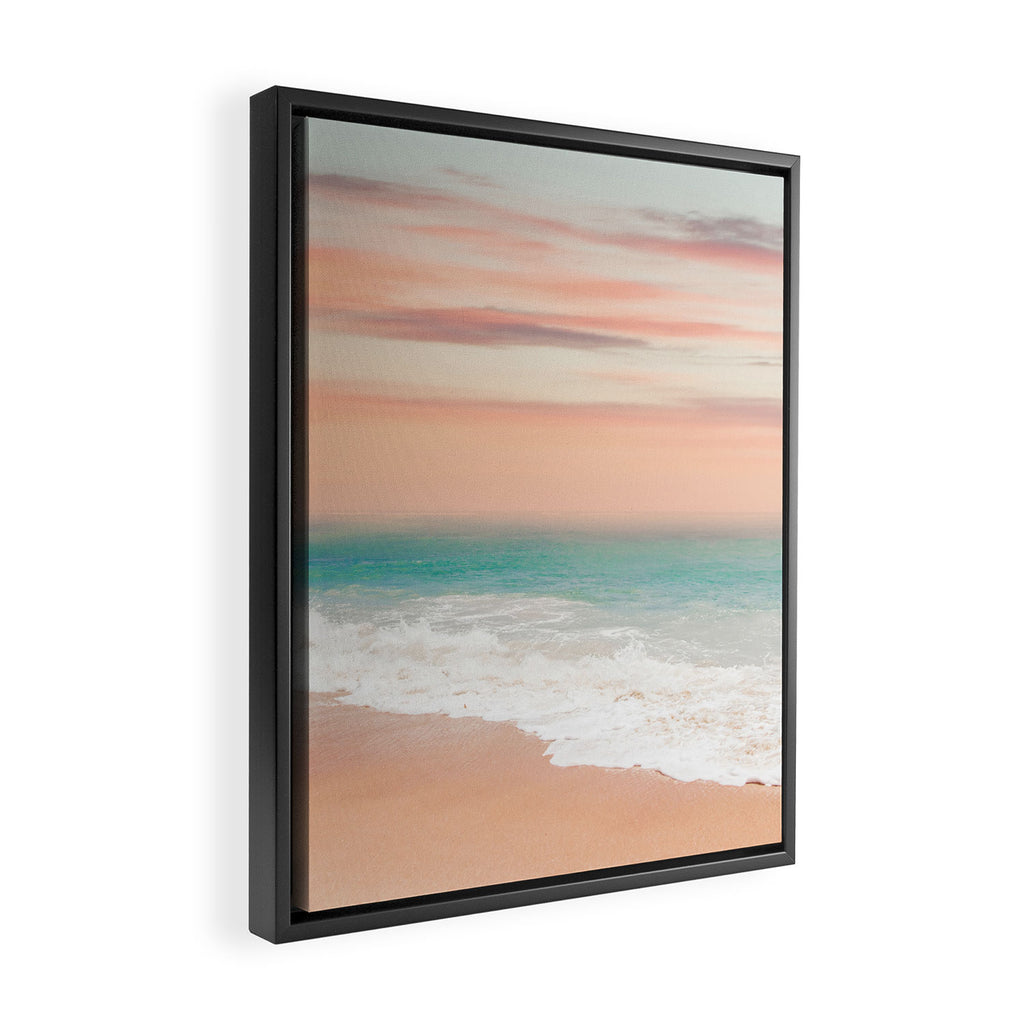 Boho, Beach Sunset Framed Canvas Print Gallery Image 2