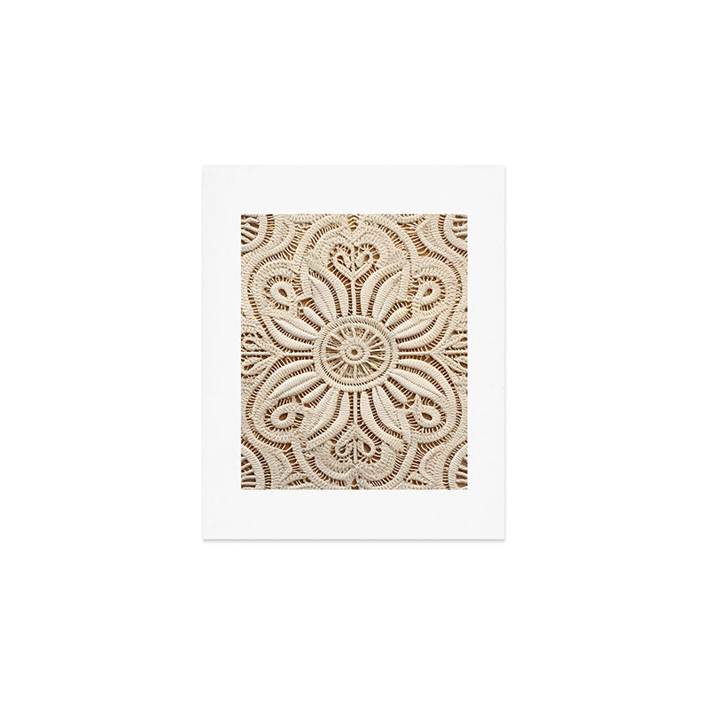 Boho Chic Macrame Mandala Art Print Gallery Image 1