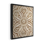 Boho Chic Macrame Mandala Framed Canvas Print Gallery Image 2