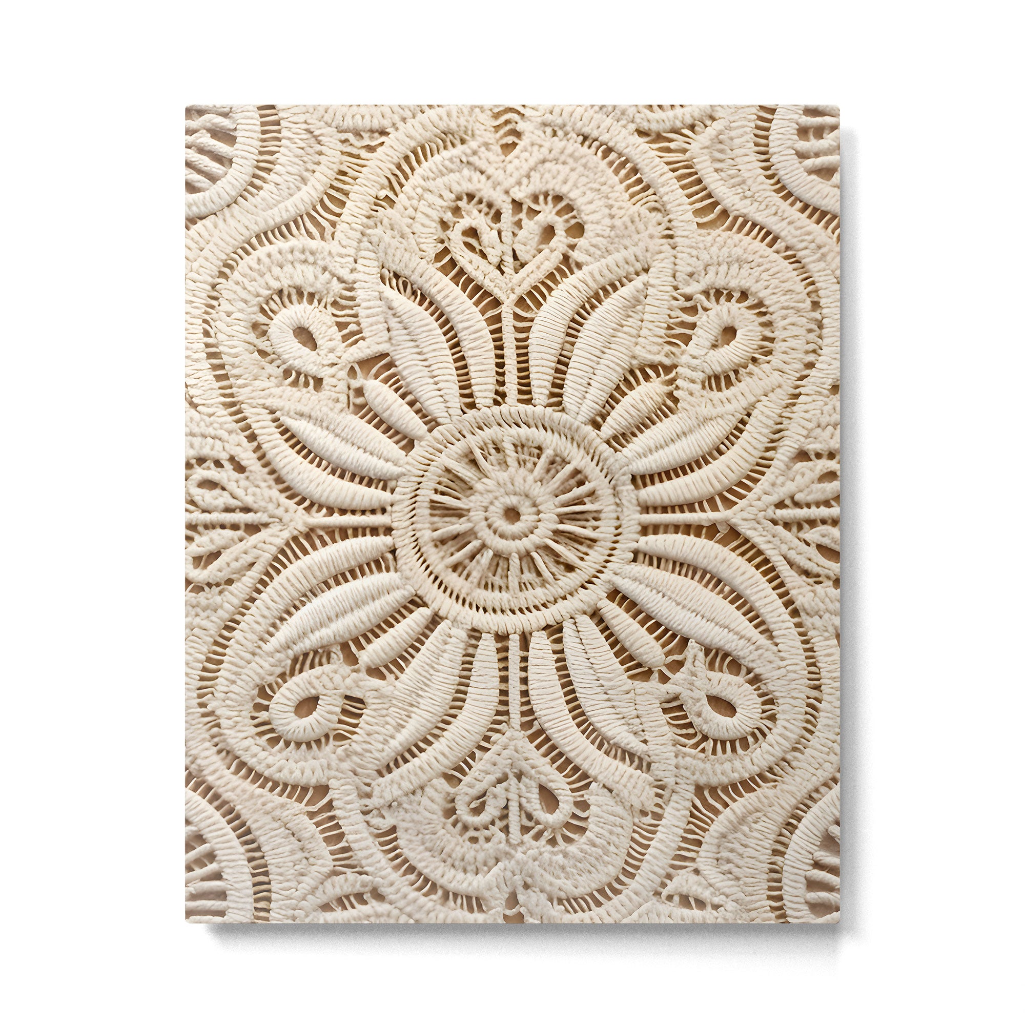 Boho Chic Macrame Mandala Metal Print Gallery Image 6