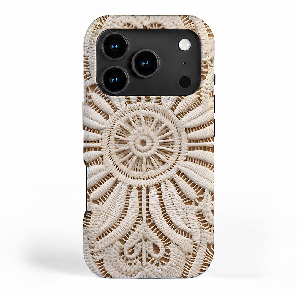 Boho Chic Macrame Mandala iPhone Case Gallery Image 1