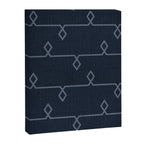 Boho Ethnic Striped Pattern on Navy Blue Canvas Print Gallery Image 8