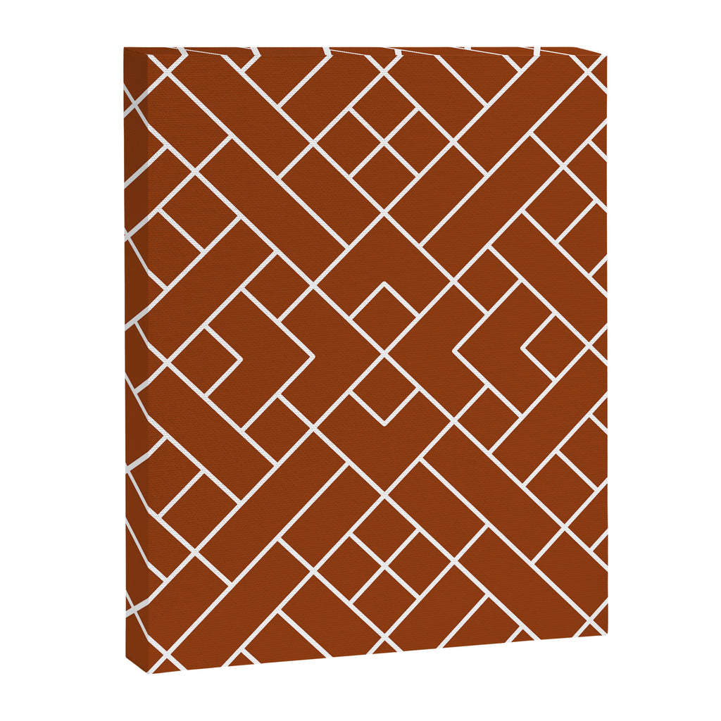 Boho Geometric Pattern in Sienna Canvas Print Gallery Image 8
