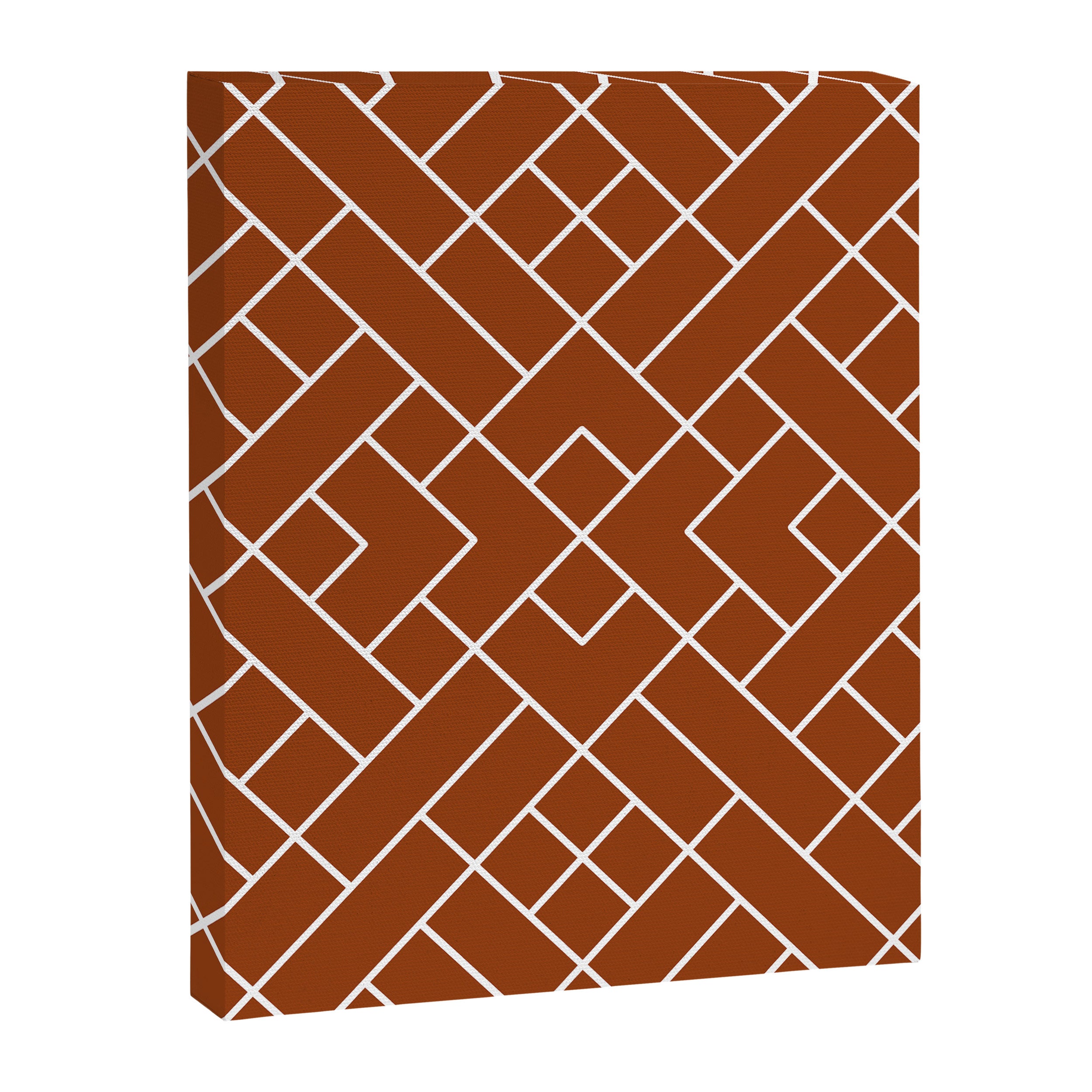 Boho Geometric Pattern in Sienna Canvas Print Gallery Image 8