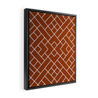 Boho Geometric Pattern in Sienna Framed Canvas Print Gallery Image 2