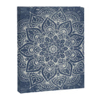 Boho Mandala, Flower, Navy Blue Canvas Print Gallery Image 8