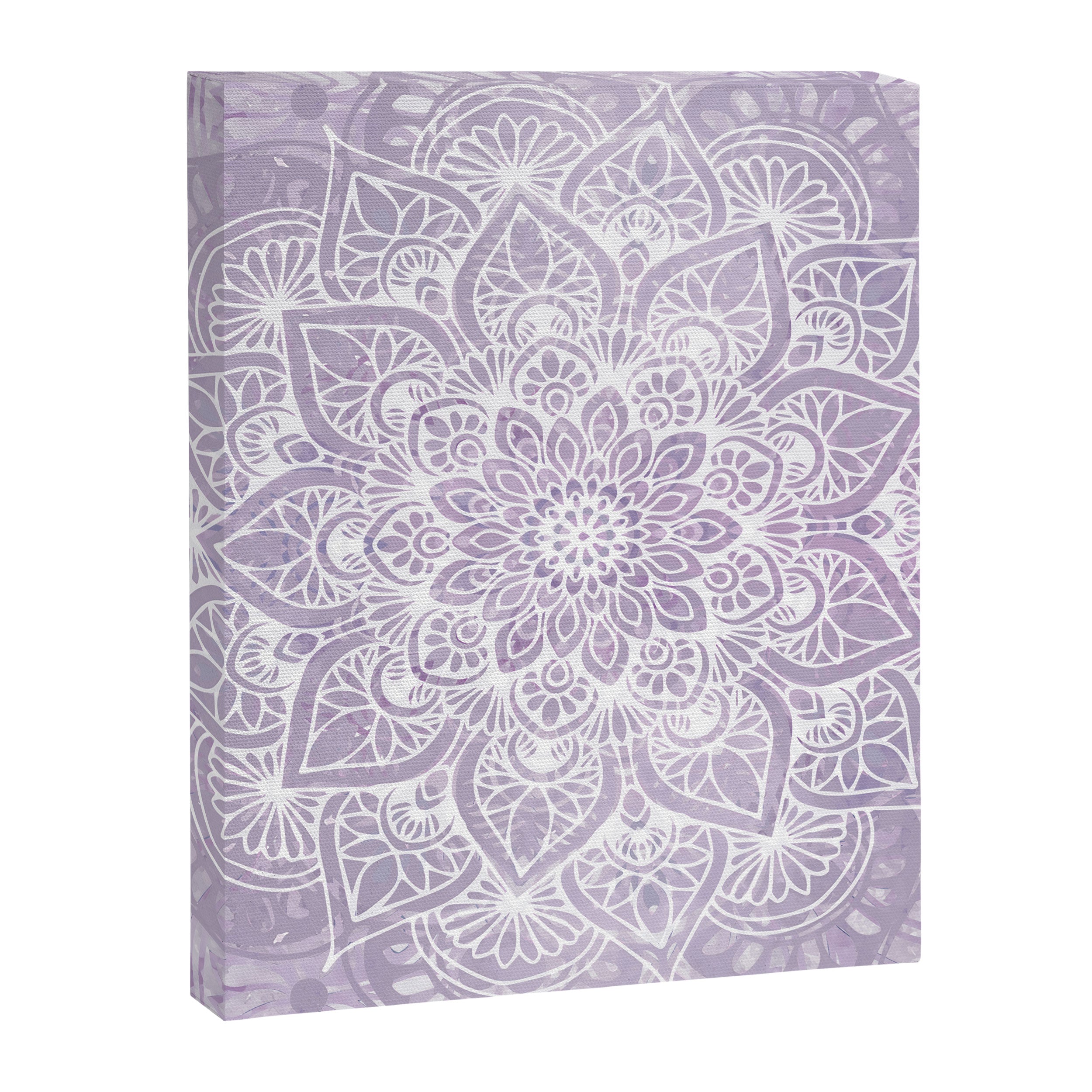Boho, Mandala, Flower, Purple Canvas Print Gallery Image 8