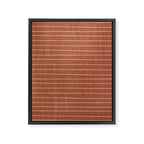 Boho, Minimal, Line Art, Stripes, Terracotta Framed Canvas Print Gallery Image 8