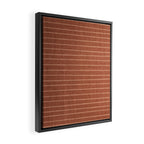 Boho, Minimal, Line Art, Stripes, Terracotta Framed Canvas Print Gallery Image 2