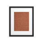 Boho, Minimal, Line Art, Stripes, Terracotta Framed Art Print Gallery Image 6
