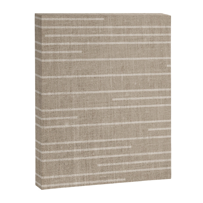 Boho Minimal Neutral Stripes Pattern Canvas Print Gallery Image 1