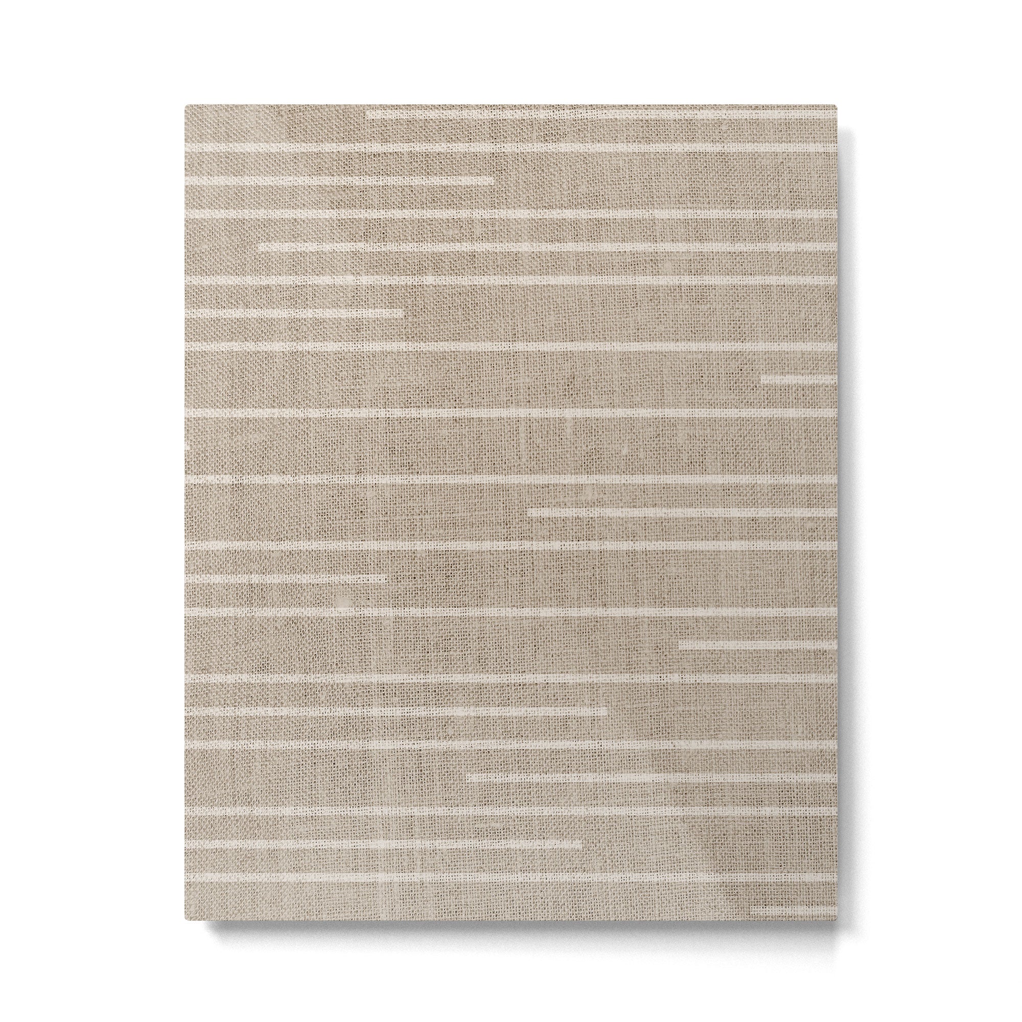 Boho Minimal Neutral Stripes Pattern Metal Print Gallery Image 6