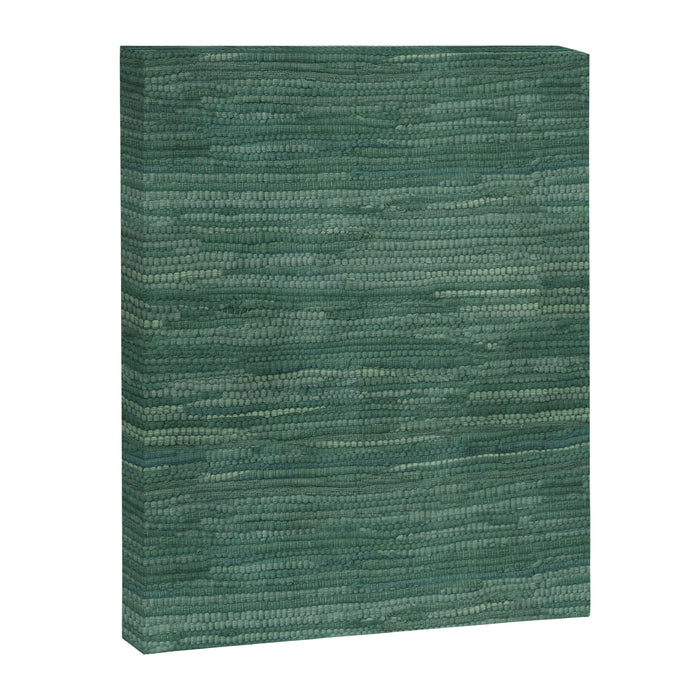 Boho Old Market Textile in Green Canvas Print Gallery Image 1
