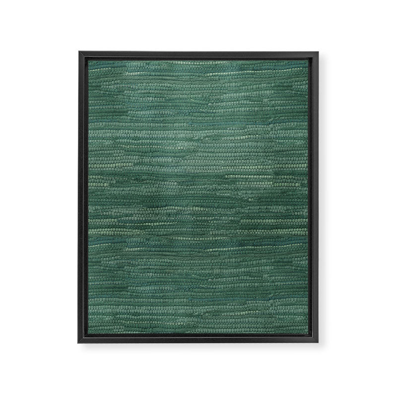 Boho Old Market Textile in Green Framed Canvas Print Gallery Image 8