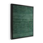 Boho Old Market Textile in Green Framed Canvas Print Gallery Image 2