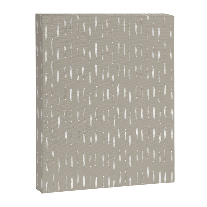 Boho Prints, Raindrops, Beige, Minimalism, Abstract Art Canvas Print Gallery Image 1