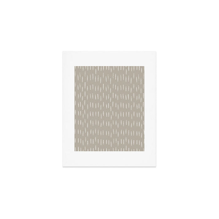 Boho Prints, Raindrops, Beige, Minimalism, Abstract Art Art Print Gallery Image 1