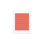 Boho, Raindrop, Mudcloth, Coral Art Print Gallery Image 1