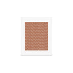 Boho Raindrops Abstract Pattern, Terracotta Art Print Gallery Image 1