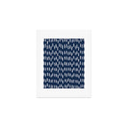 Boho Raindrops in Navy Blue Art Print Gallery Image 1