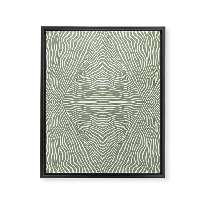 Boho, Safari, African, Pattern, Sage Green Framed Canvas Print Gallery Image 1