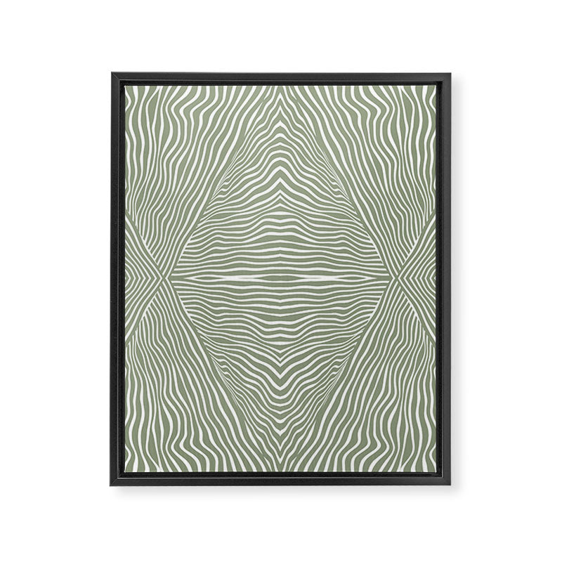 Boho, Safari, African, Pattern, Sage Green Framed Canvas Print Gallery Image 8