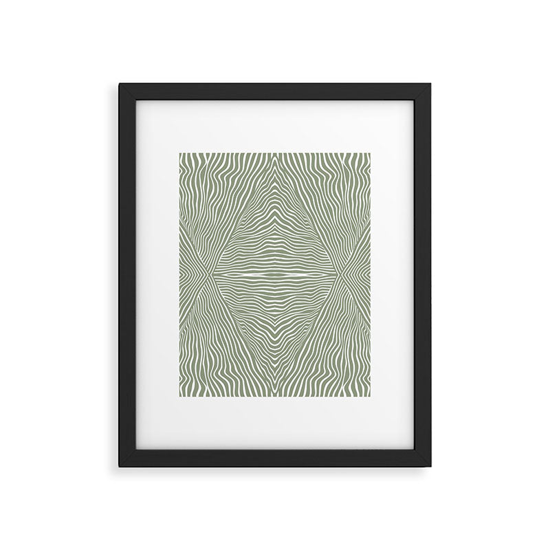 Boho, Safari, African, Pattern, Sage Green Framed Art Print Gallery Image 6