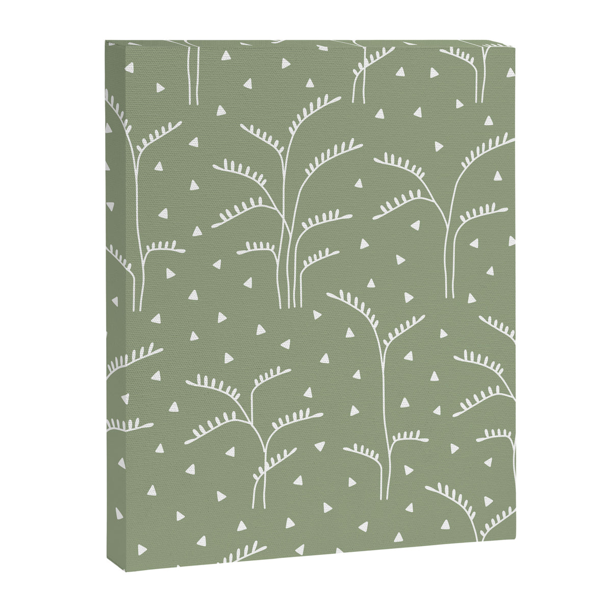 Boho Trees on Sage Green Canvas Print Gallery Image 8