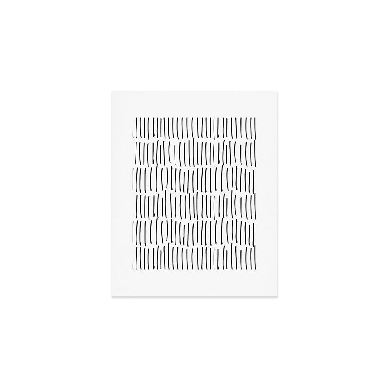 Boho Wall Art, Black and White, Line Art Art Print Gallery Image 1