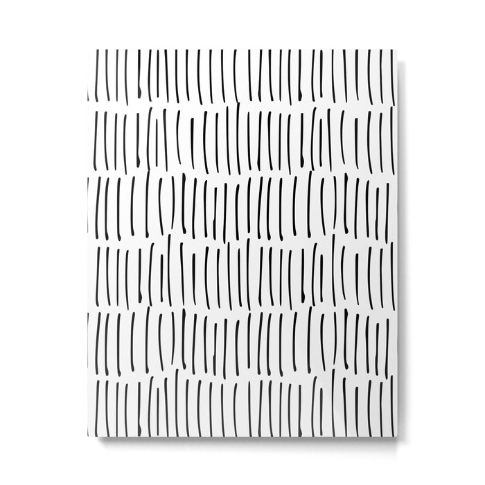 Boho Wall Art, Black and White, Line Art Metal Print Gallery Image 1