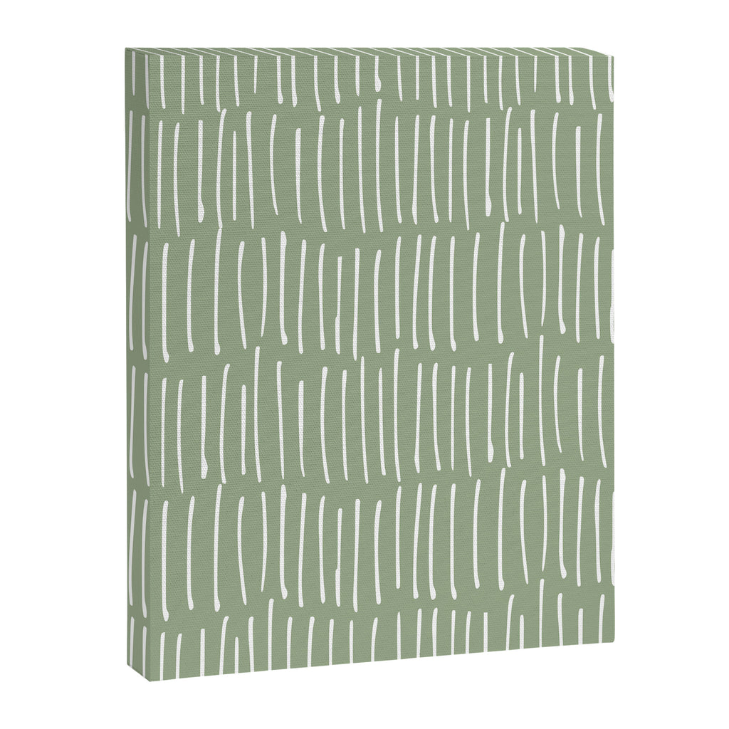 Boho Wall Art, Colour Prints, Sage Green, Line Art Canvas Print Gallery Image 8