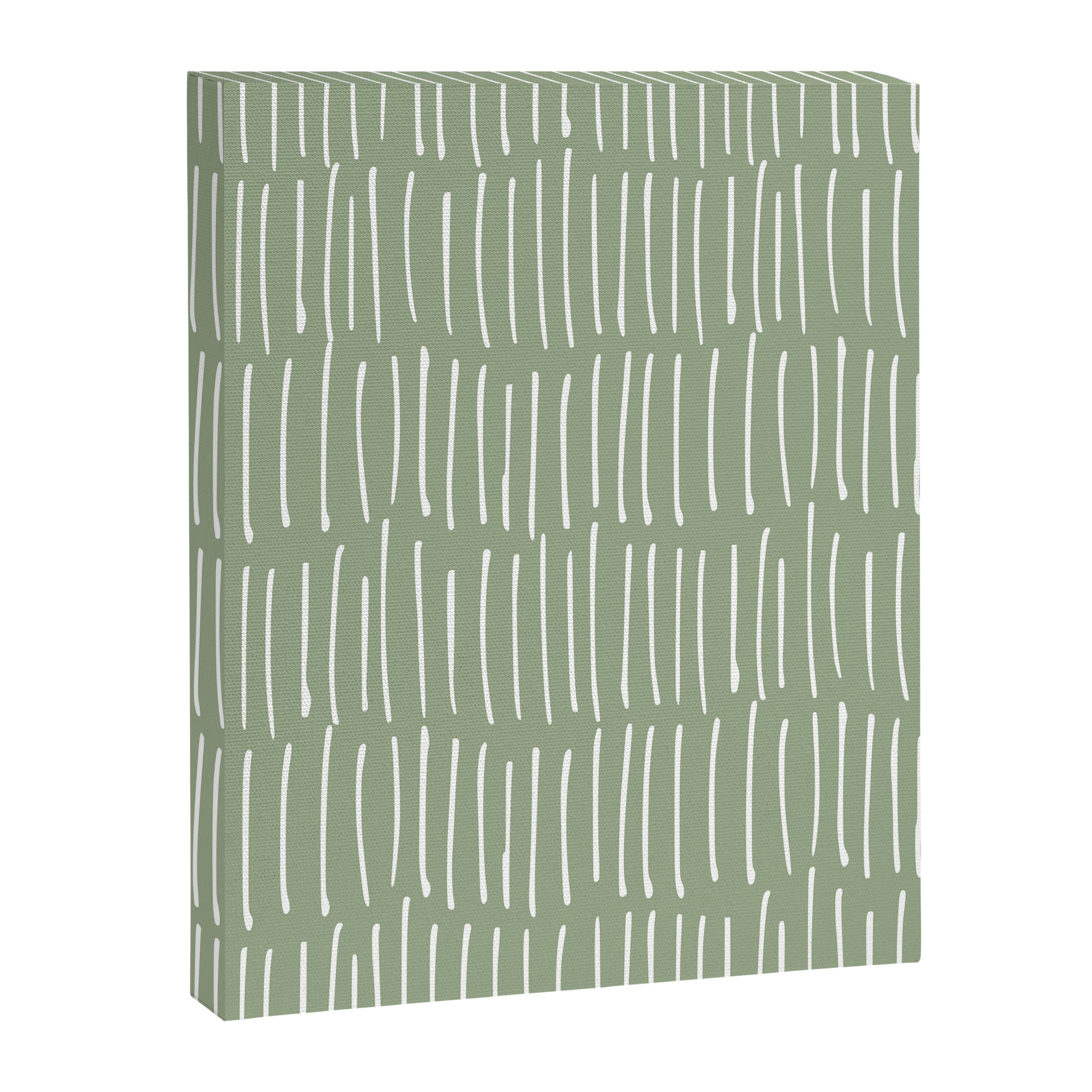 Boho Wall Art, Colour Prints, Sage Green, Line Art Canvas Print Gallery Image 8