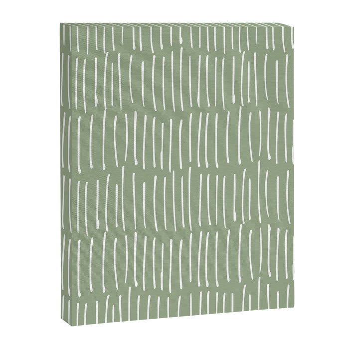 Boho Wall Art, Colour Prints, Sage Green, Line Art Canvas Print Gallery Image 1