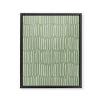 Boho Wall Art, Colour Prints, Sage Green, Line Art Framed Canvas Print Gallery Image 8