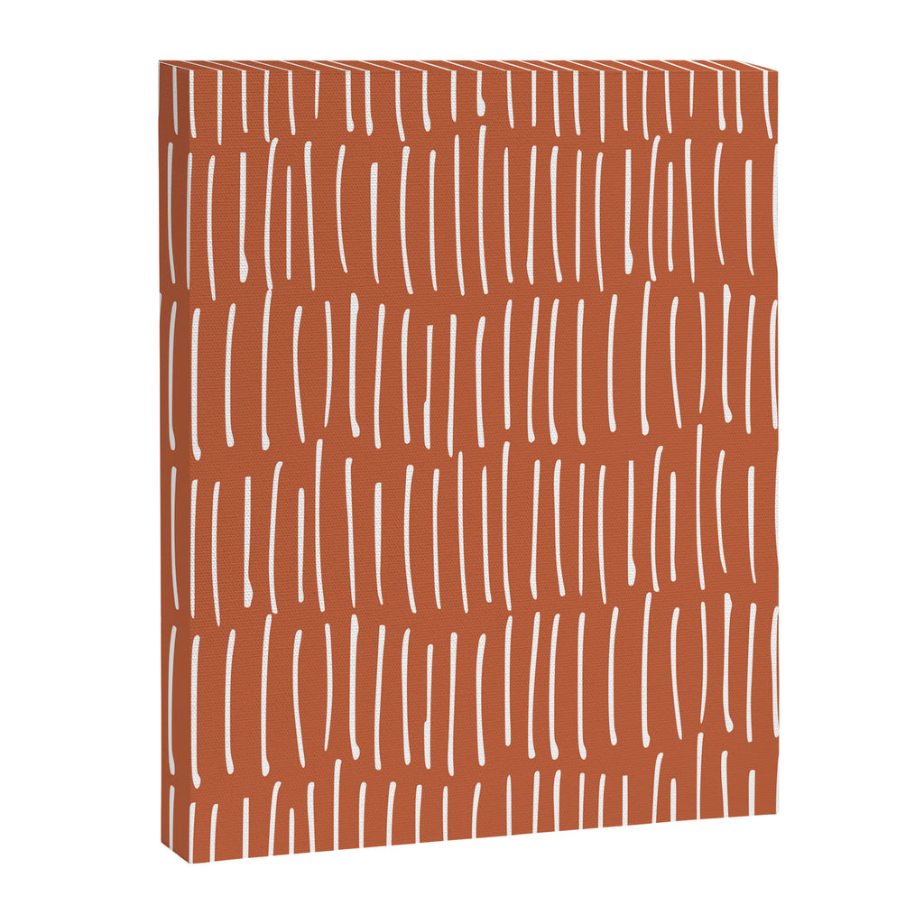 Boho Wall Art, Colour Prints, Terracotta, Line Art Canvas Print Gallery Image 8