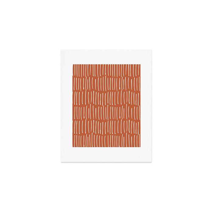 Boho Wall Art, Colour Prints, Terracotta, Line Art Art Print Gallery Image 1