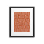 Boho Wall Art, Colour Prints, Terracotta, Line Art Framed Art Print Gallery Image 6